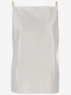 Carven Spaghetti Strap Top In Soft Polyester-silk Blend