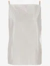 Carven Spaghetti Strap Top In Soft Polyester-silk Blend