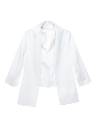 CARVEN SILK BLOUSE