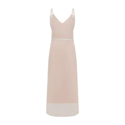 CARVEN CARVEN SILK LONG DRESS WOMEN