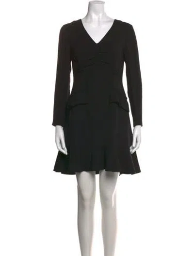 Pre-owned Carven Silk Mini Dress W/ Tags In Black