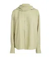 CARVEN SILK SCARF-DETAIL SHIRT