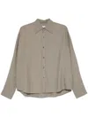 Carven Silk Shirt In Beige