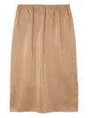 Carven Silk Skirt In Neutral