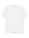 Carven Faux Pearl-embellished Cotton-jersey T-shirt In 中性色