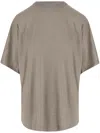 Carven Silk T Shirt In Brown