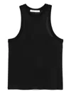 Carven Sleeveless Silk Top With High Neckline