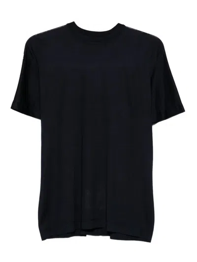 Carven Silk Tee In Blue
