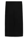 Carven Wool Midi Skirt