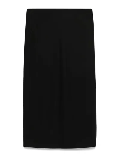 CARVEN FALDA SEMILARGA - NEGRO