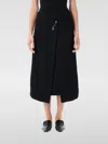 Carven Wrap-effect Embellished Crepe Midi Skirt