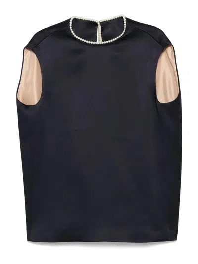 CARVEN SLEEVELESS BLOUSE