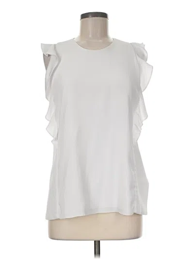 Pre-owned Carven Sleeveless Blouse In White