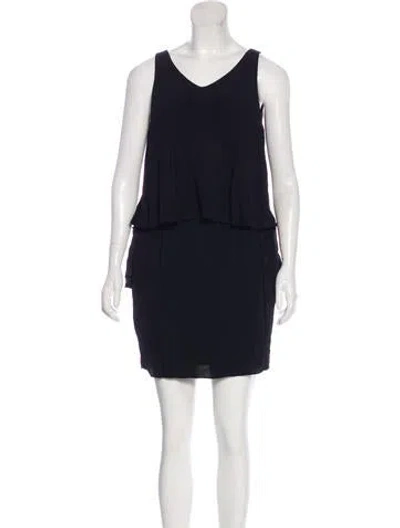 Pre-owned Carven Sleeveless Mini Dress In Black