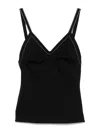 Carven Women Top With Contrasting Stitching In Black