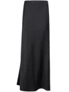Carven Asymmetric Satin Skirt