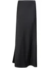 Carven Asymmetric Satin Skirt
