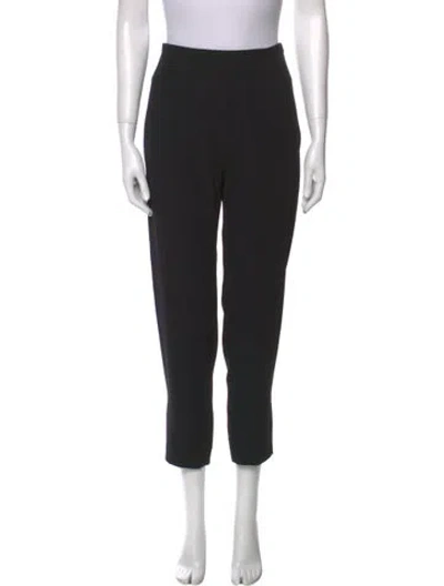Pre-owned Carven Straight Leg Pants In Black