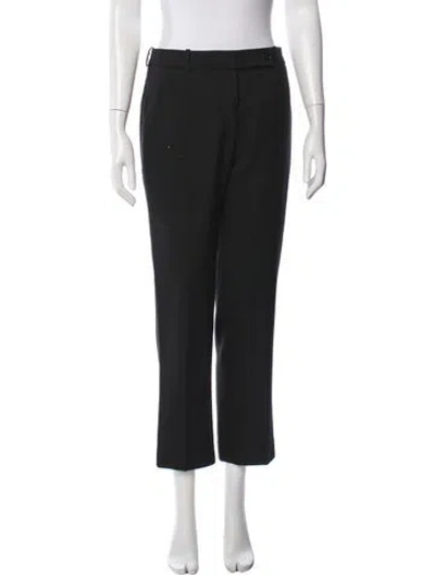 Pre-owned Carven Straight Leg Pants In Black