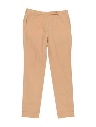 Pre-owned Carven Straight Leg Pants In Neutrals