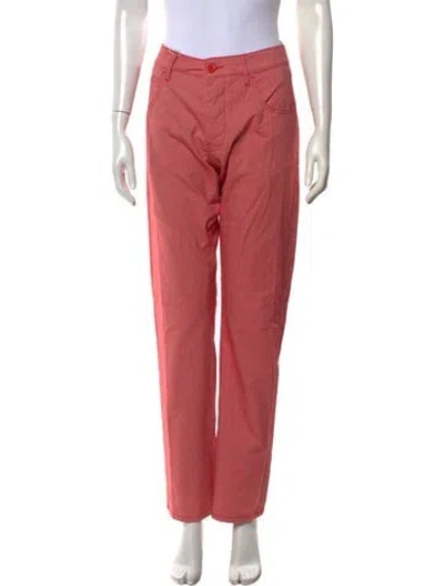 Pre-owned Carven Straight Leg Pants W/ Tags In Pink