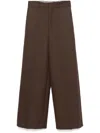 Carven Straight-leg Trousers In Brown