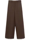Carven Straight-leg Trousers In Brown