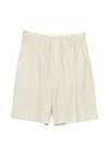 Carven Striped-pattern Shorts In Neutral