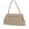 Carven Structured Rectangular Handbag With Detachable Shoulder Strap In Brown