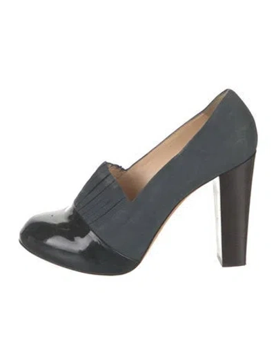 Pre-owned Carven Suede Pumps In Blue