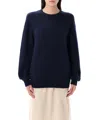 Carven Tie-detailed Cashmere Sweater In Blue