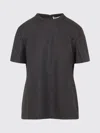 Carven Fitted T-shirt In Gray
