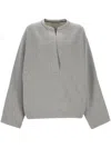 Carven Straight Hem Sweatshirt In Grey