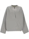 Carven Straight Hem Sweatshirt In Grey