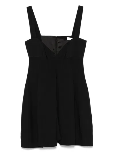 Carven Sweetheart Neckline Top With Concealed Zip In Black