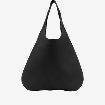 Carven Tommaso Leather Bag In Black