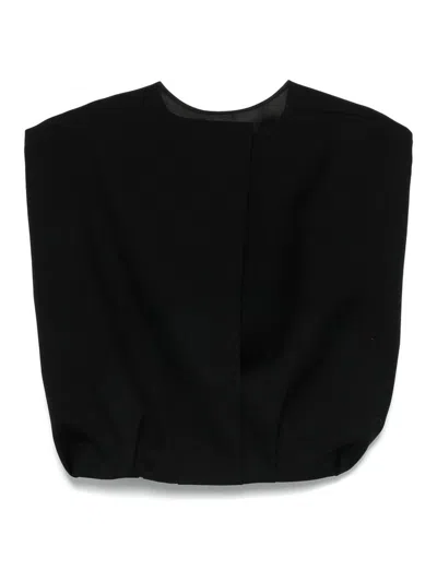 Carven Crop Top In Black