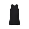 Carven Sleeveless Silk Top With High Neckline In Black
