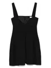 Carven Sweetheart Neckline Top With Concealed Zip In Black