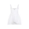 Carven Fitted Cotton Shirt With Adjustable Straps In White