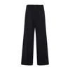 Carven Midnight Blue Wool Tr305 Pull On Pants In Black