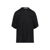Carven Silk T-shirt With High Neckline In Black