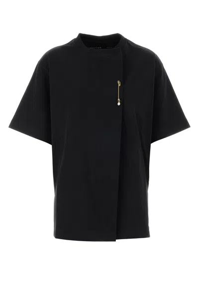 Carven T-shirt Oversize In Cotone Nero Donna In Black