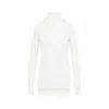 Carven Wool-blend High-neck Sweater In White