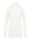Carven Turtle Neck Underpinning Pullover In Neutral