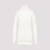 Carven Wool-blend High-neck Sweater In White