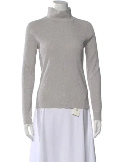 Pre-owned Carven Turtleneck Sweater In Gray