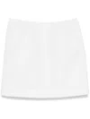Carven Twill-weave Mini Skirt In White