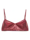 Carven Silk-blend Bra In Red