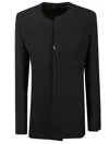 Carven Deconstructed Wool Jacket In Black